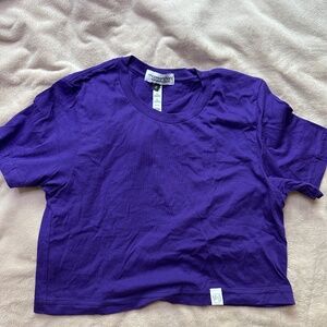 Purple Cropped Tee